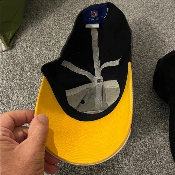 2 old Pittsburgh Steelers Rebook On field & Brand 47 NFL cap hat & lanyard - Picture 4 of 6